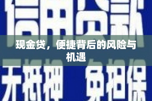 三原现金贷，便捷背后的风险与机遇