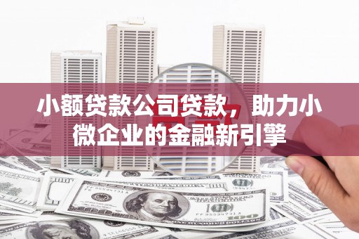 三原小额贷款公司贷款，助力小微企业的金融新引擎