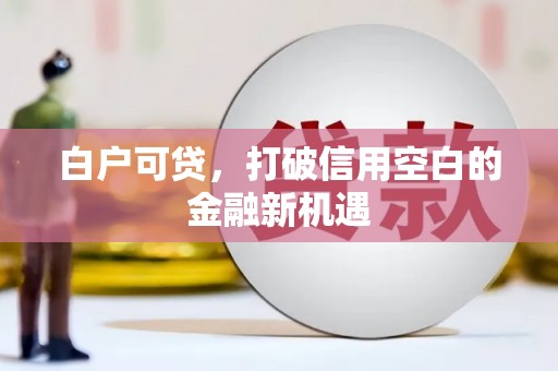 三原白户可贷，打破信用空白的金融新机遇