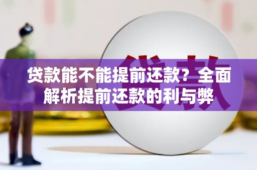 三原贷款能不能提前还款？全面解析提前还款的利与弊